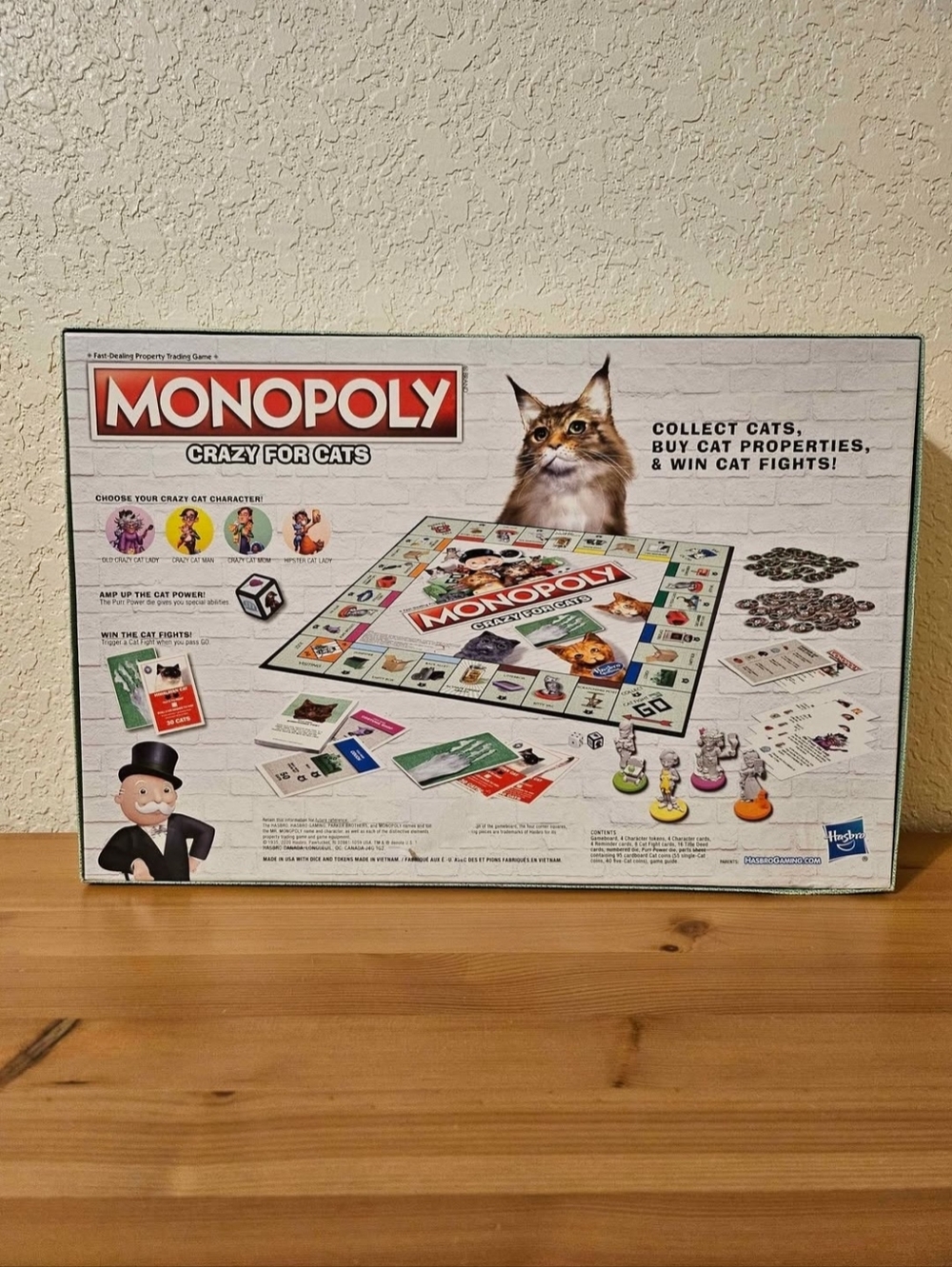 Hasbro Monopoly Crazy for Cats Board Game Pet Edition Animals Ages 8+ - Picture 3 of 3